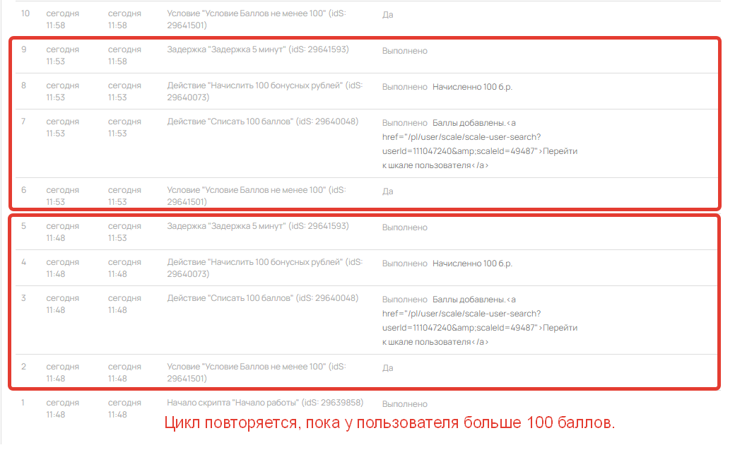 История выполнения задачи История выполнения задачи