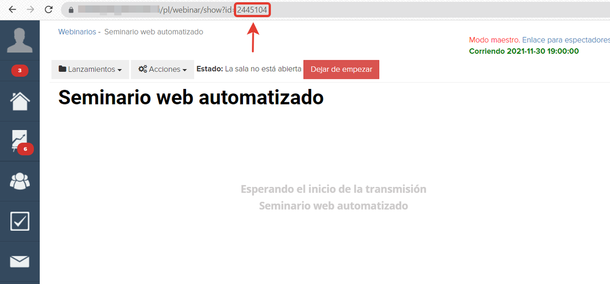 <p>
id del seminario web automatizado de la barra de direcciones. </p> <p>
id del seminario web automatizado de la barra de direcciones. </p>