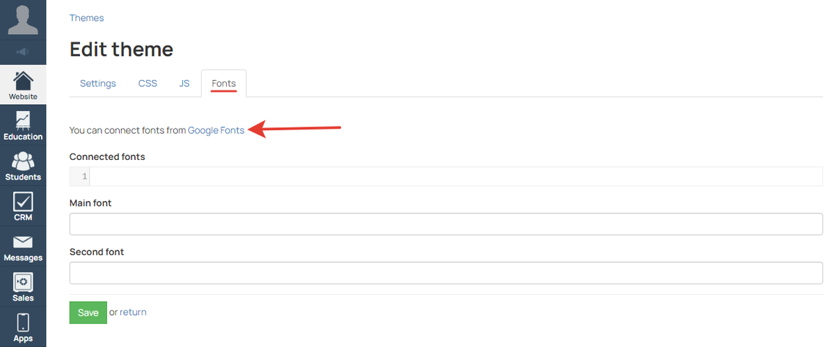 <p>Connecting fonts</p> <p>Connecting fonts</p>