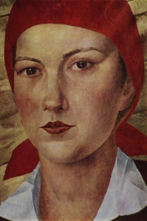 Девушка в красном платке. К. Петров-Водкин.1925 г. Девушка в красном платке. К. Петров-Водкин.1925 г.