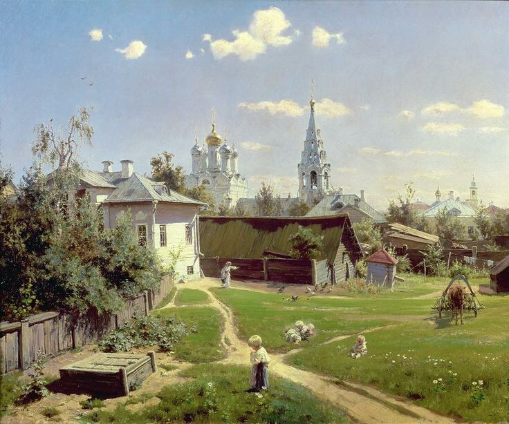 Василий Поленов. Московский дворик Василий Поленов. Московский дворик