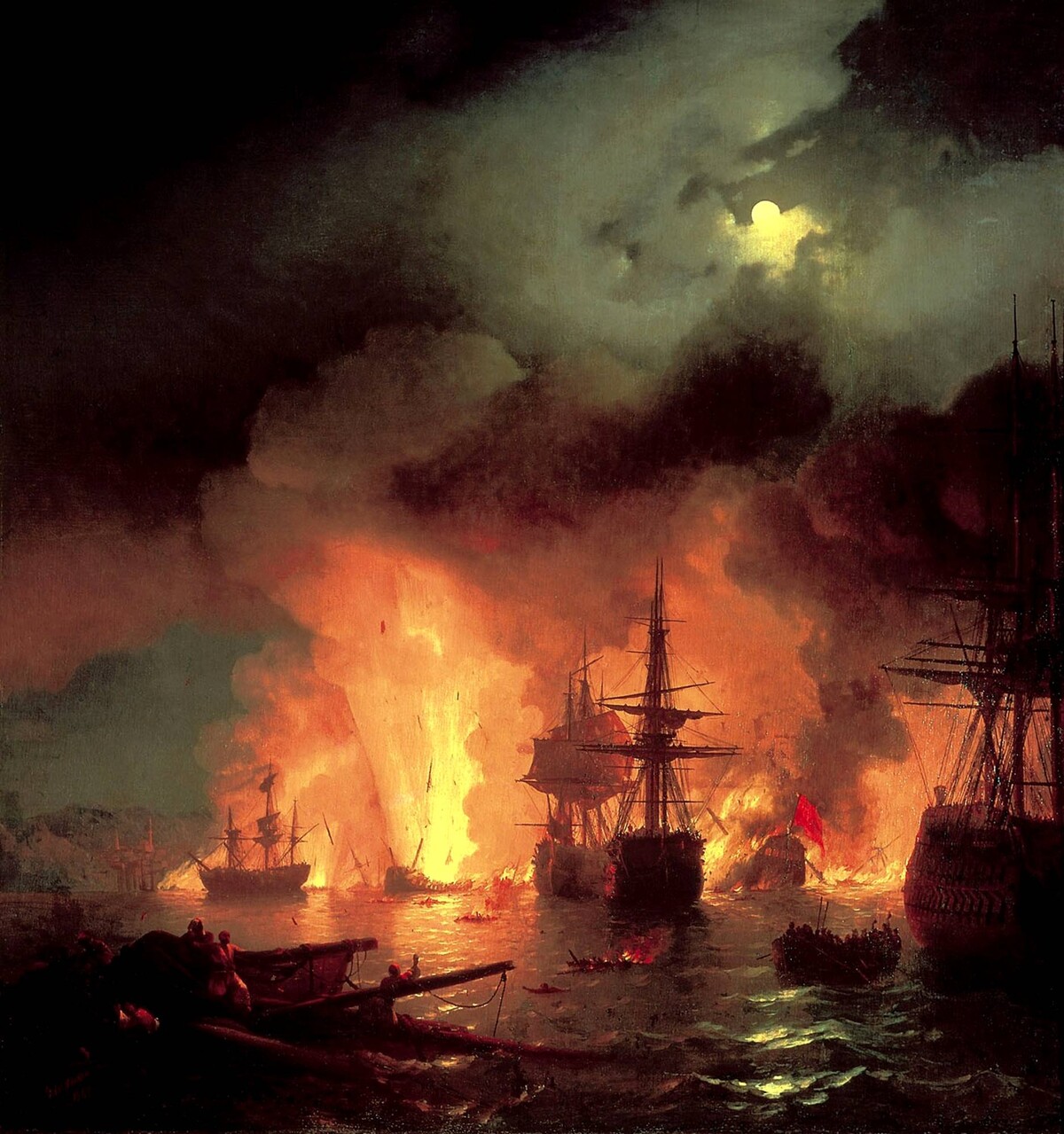 И. Айвазовский “Чесменский бой” 1848 г. И. Айвазовский “Чесменский бой” 1848 г.