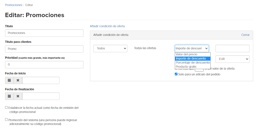 <p>
Elegir un tipo de descuento </p>
<p>
Elegir un tipo de descuento </p>