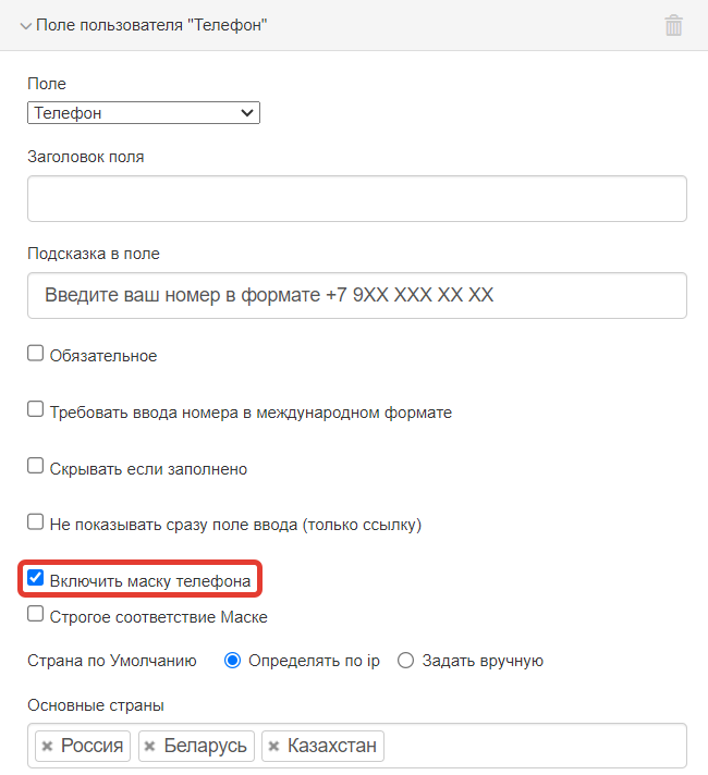 <p>Опция включения маски</p>
<p>Опция включения маски</p>