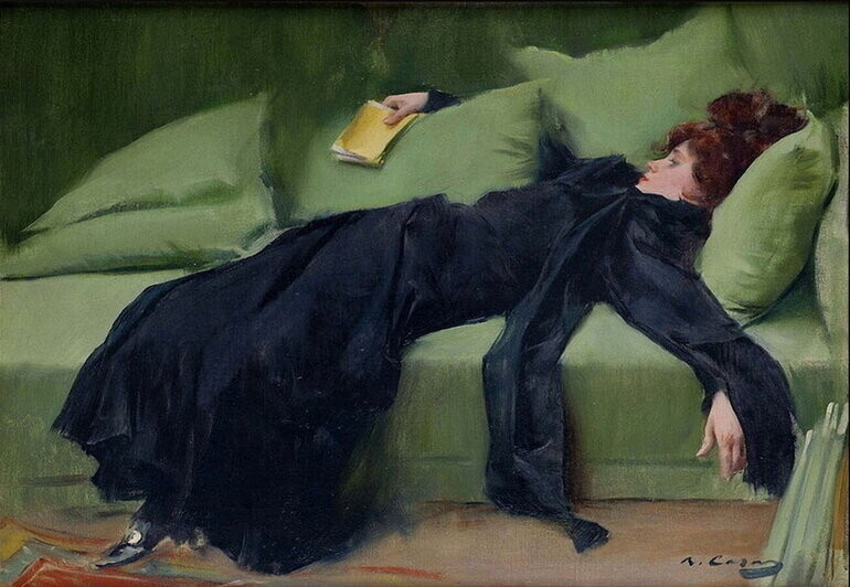 Юная декадентка. Рамон Касас. 1899 г. Юная декадентка. Рамон Касас. 1899 г.