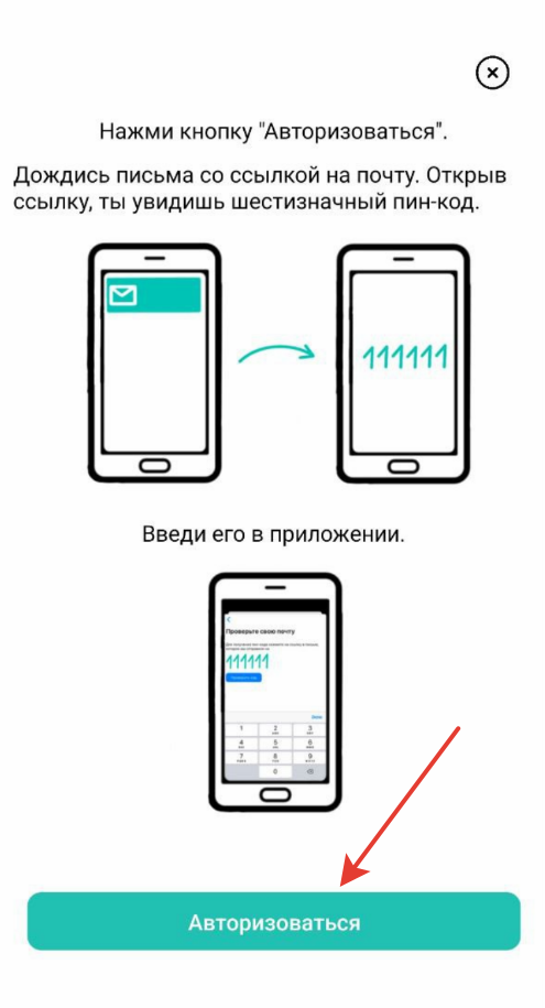 Авторизация через эл. адрес Авторизация через эл. адрес