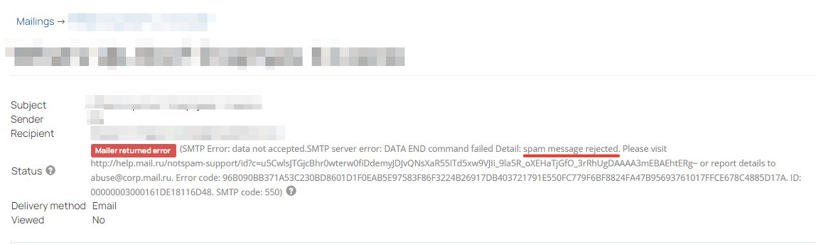 <p>
</p><h4>Spam message rejected error</h4>
<p>
</p><h4>Spam message rejected error</h4>