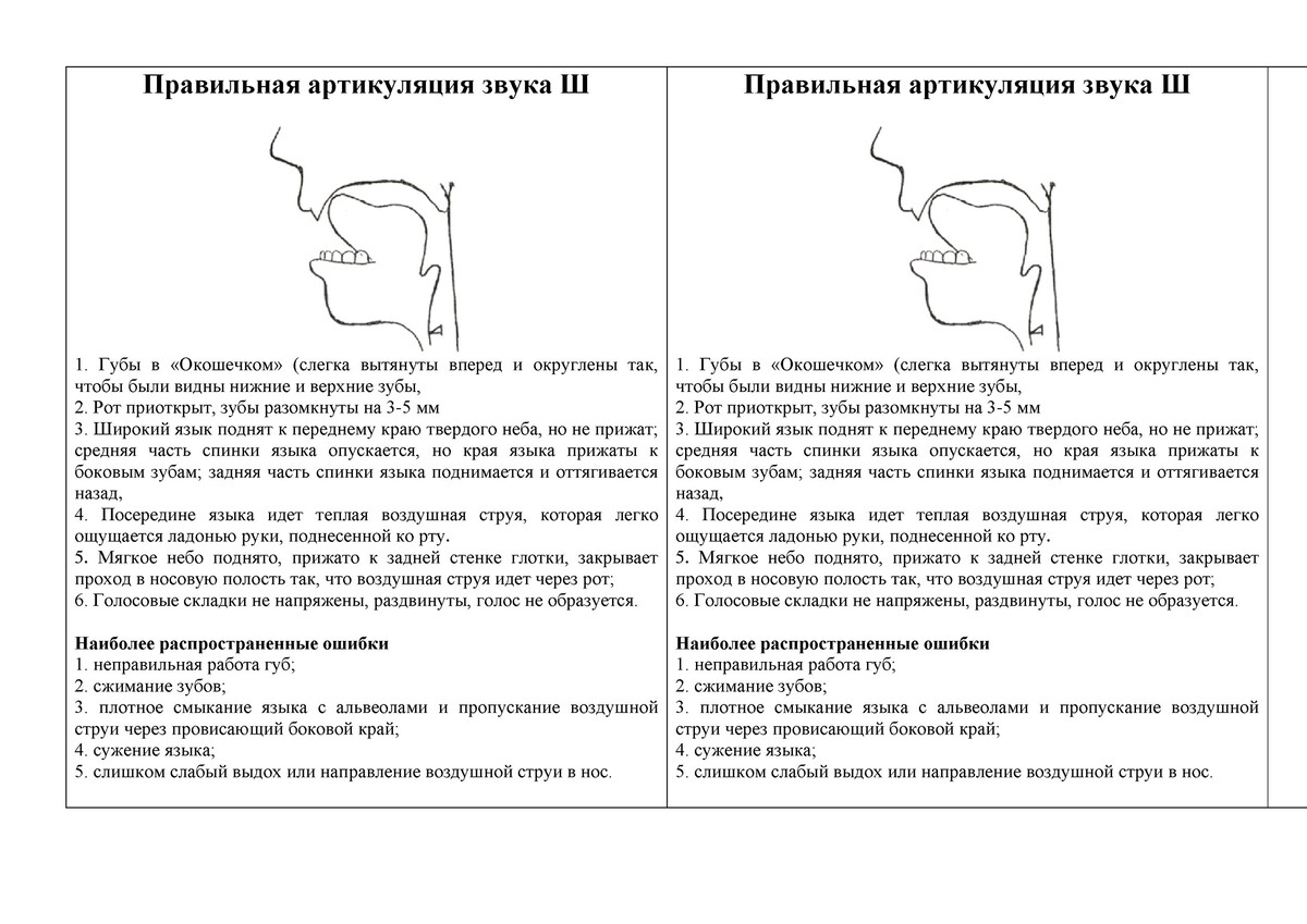 Домашнее задание по автоматизации звуков. Звук «Ш». Блог Лого Портал