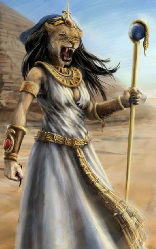 Иллюстрация: богиня Сехмет