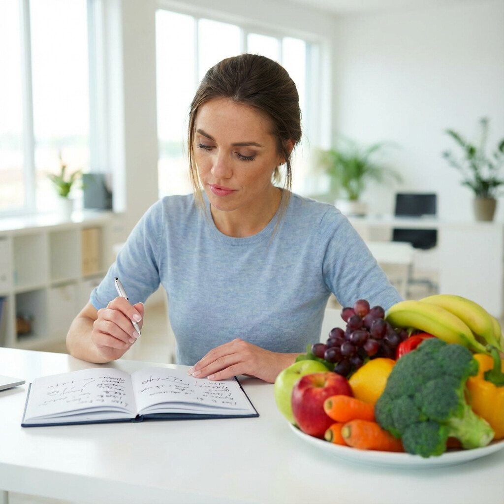 Наталья проводит онлайн-консультацию как wellness-коуч после обучения в академии