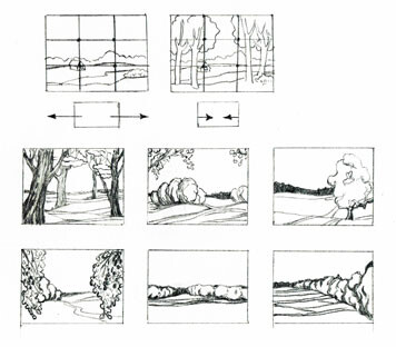 Композиционная схема пейзажа