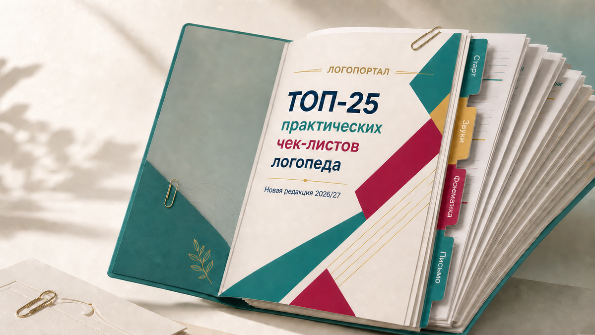 ЛОГОПОРТАЛ — ТОП-25 практических чек-листов логопеда
