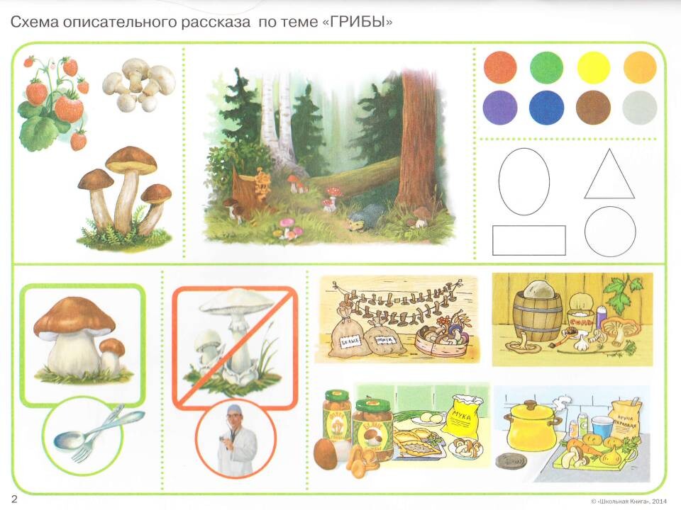 Схема описательного рассказа