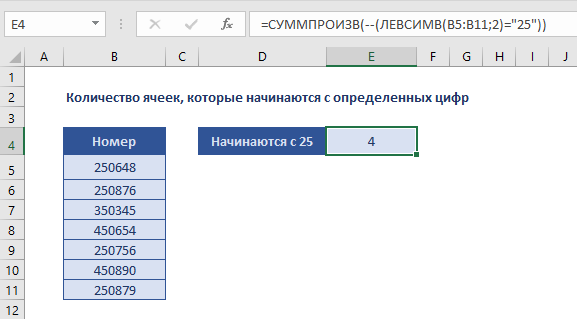 Левсимв excel. Формула ЛЕВСИМВ В excel. Как посчитать количество ячеек. =СУММПРОИЗВ(b5:b12;e5:e12). Как узнать сколько ячеек в диапазоне.