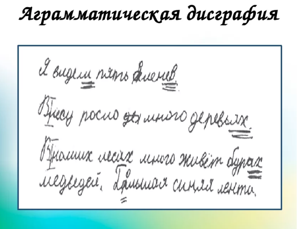 Аграмматическая дисграфия презентация