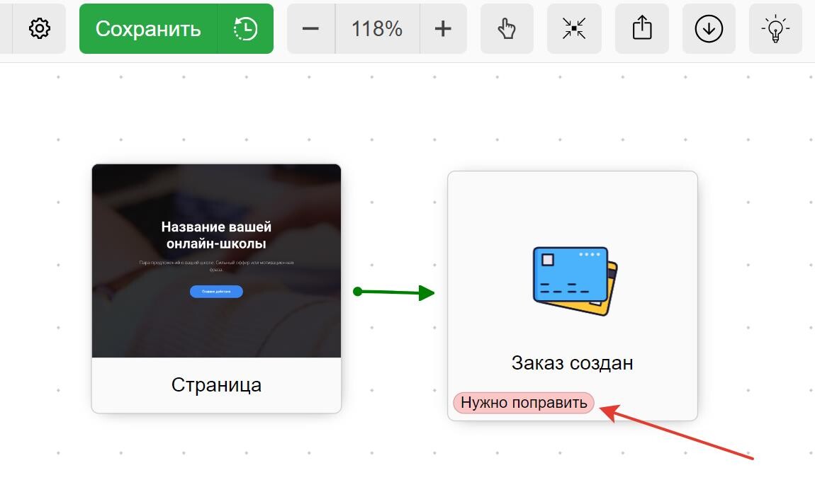 Этап работы над блоком