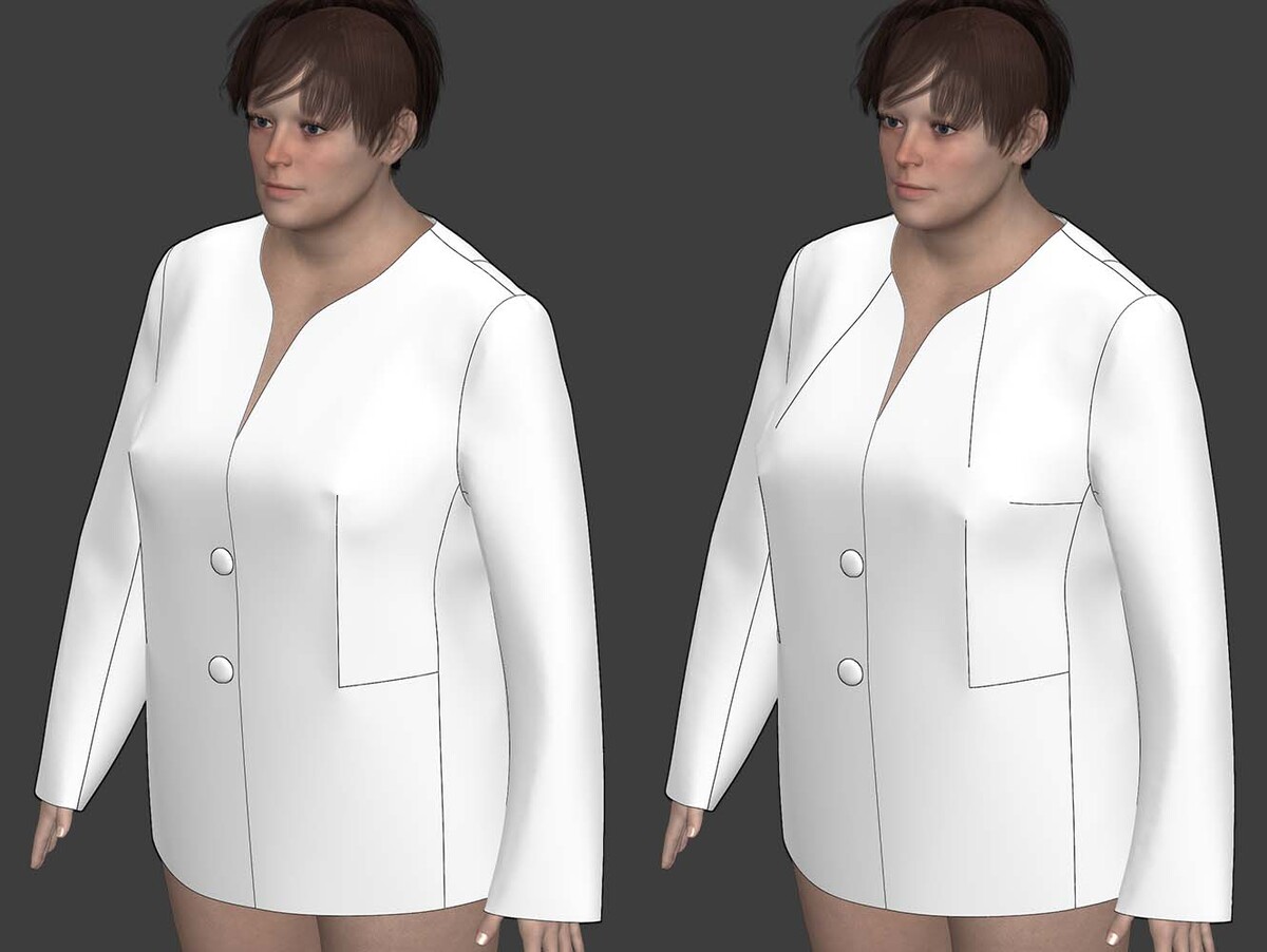 		<p>		рис.3 острая грудь с одной вытачкой и округлая форма с тремя на фигуре плюс сайз</p>	