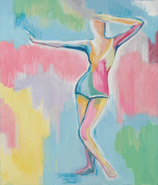 <p>Спортсменка #4, 2021<br>Холст, масло, масляная пастель<br>60 Х 70 cm</p>