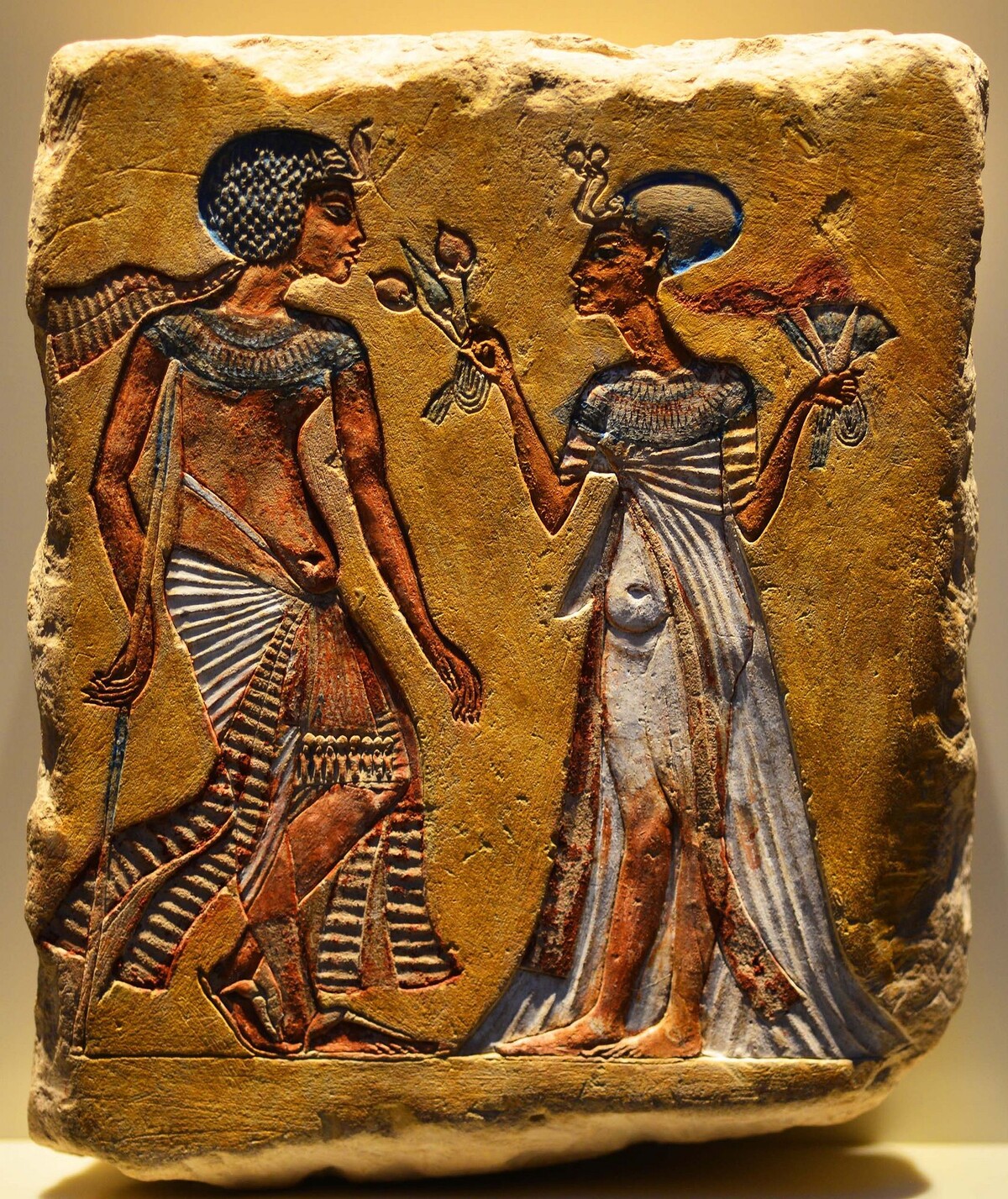 <p>Эхнатон и Нефертити</p>