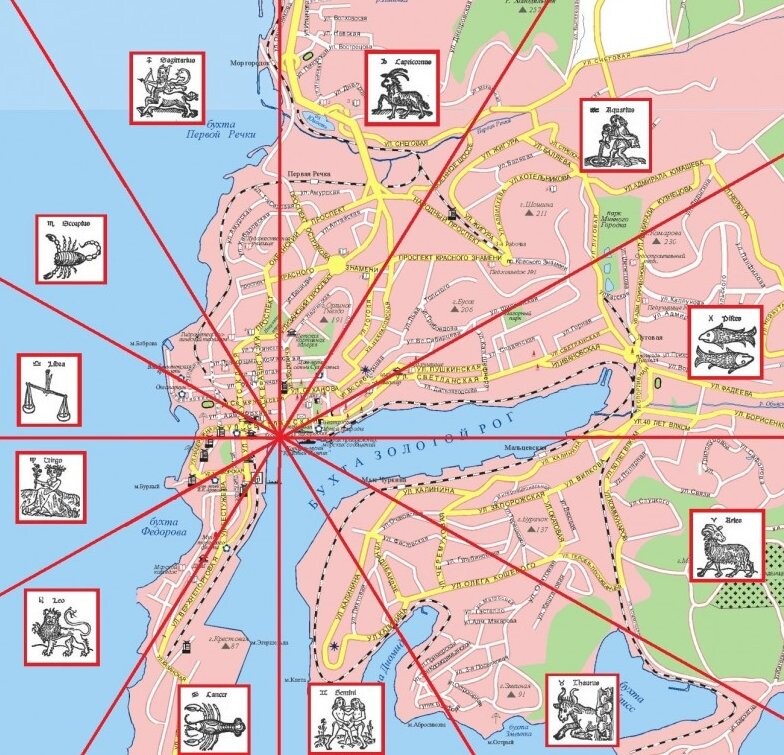 Астрологическая карта санкт петербурга по районам глоба