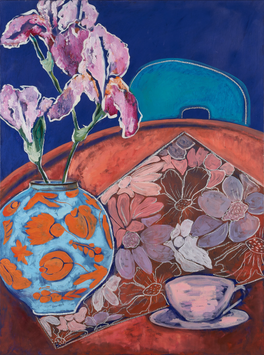 <p>Ирисы, 2022<br>Холст, масло, масляная пастель<br>90 Х 120</p>