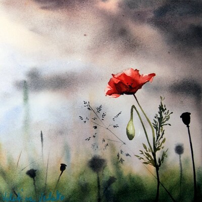 famous watercolor paintings of flowers