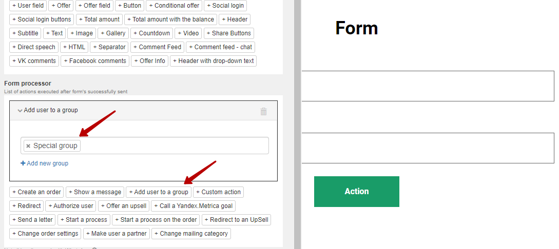 How to Add a User to a Group After Filling In a Form. Help center