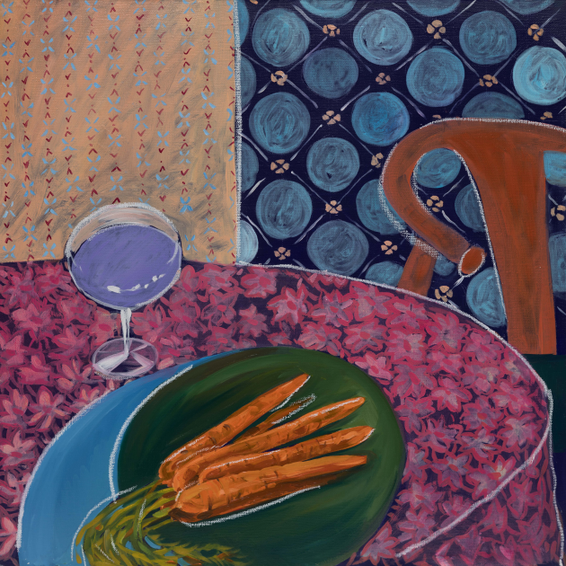 
		
		
		
		Морковь на лиловом, 2025<p>Холст, масло, масляная пастель </p><p>60 Х 60 cm</p>				