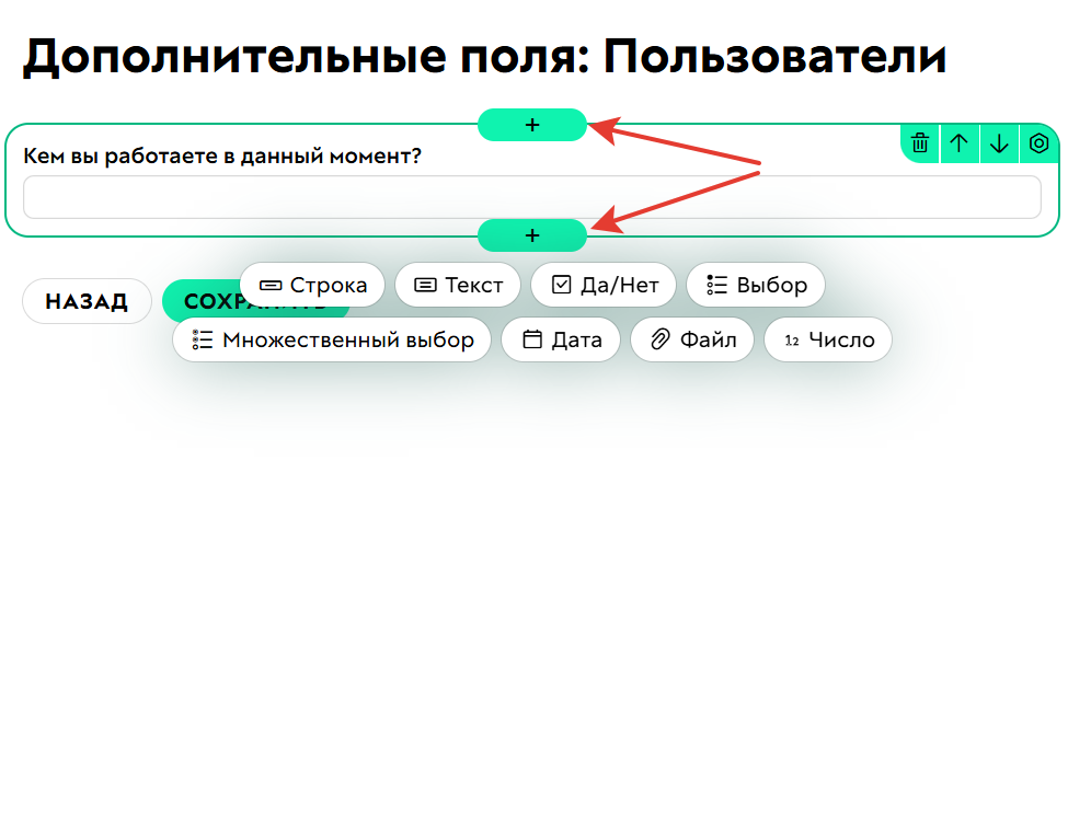 <p>Как добавить новое поле</p>