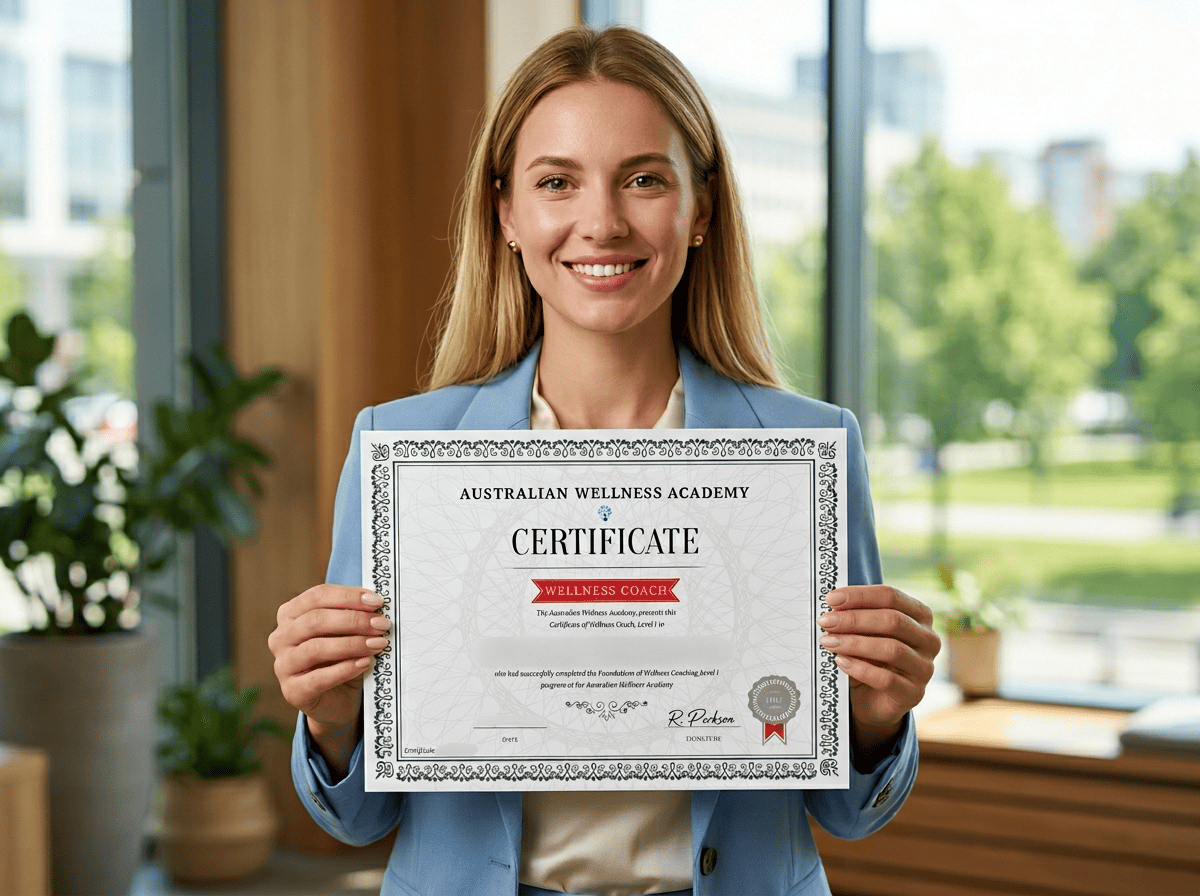 Сертификат wellness-коуча от Australian Wellness Academy