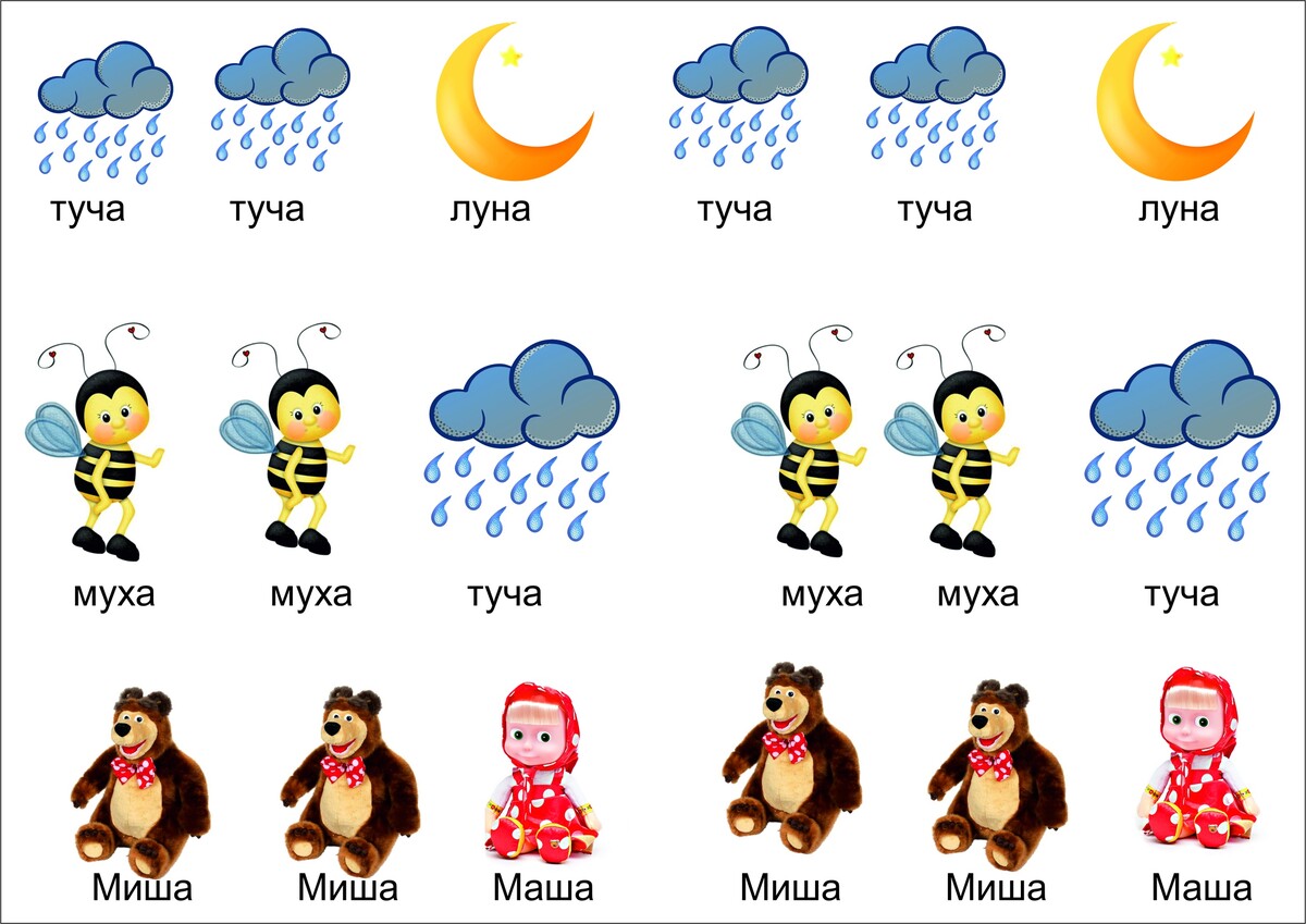 Слова 3 слоговой структуры картинки